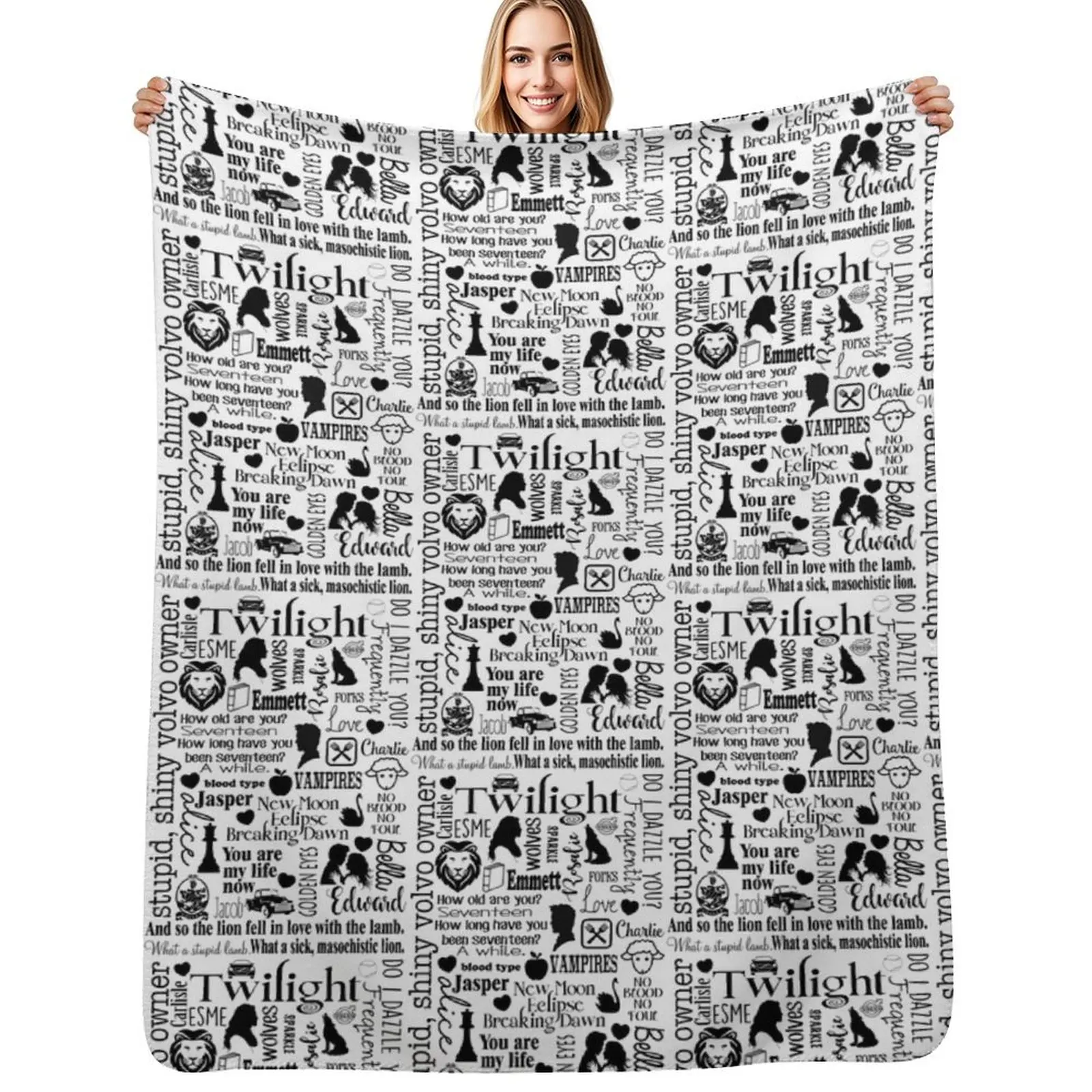 

Twilight Themed Sub Way Art Graphic Throw Blanket Kid'S Retros Plush Luxury St Blankets