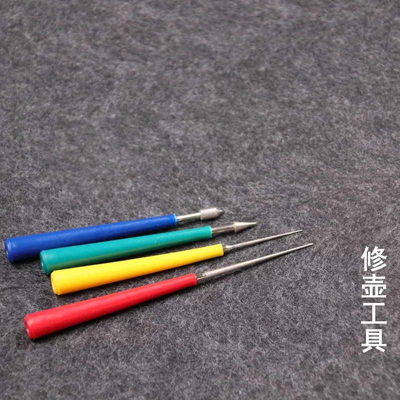 4pcs Pottery Drilling & Reaming Tool - Expand, Drill & Finish Holes in Teapots for Spouts, Lids and Handles