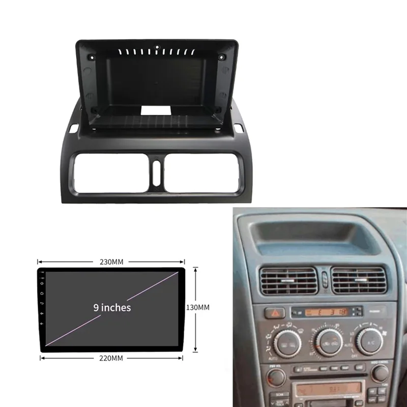 A21F-9 Inch Car Fascia Radio Panel For LEXUS Is 1999-2005, For TOYOTA Altezza 1998-2005 Dash Kit Install Facia Console Bezel
