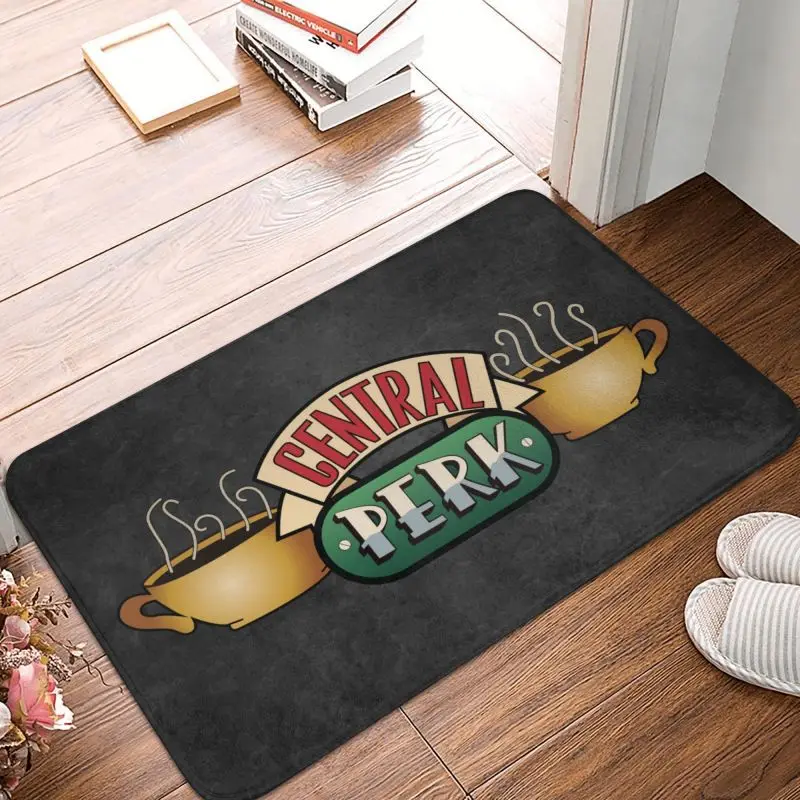 Central Perk Friends Front Door Mat Anti-Slip Indoor Waterproof TV Show Doormat Kitchen Balcony Entrance Rug Carpet