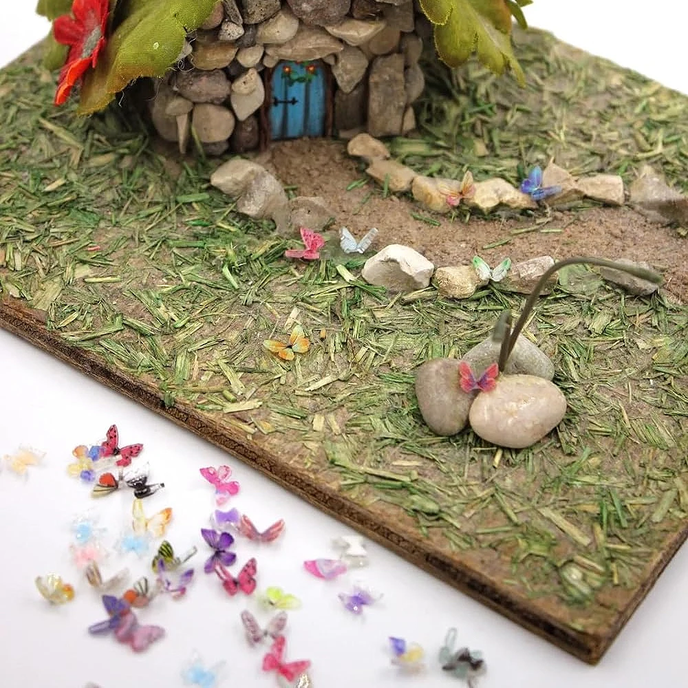 10/30/50 stücke winzige Mischung Schmetterlinge Miniatur-Fee Garten Ornament, Mikro landschaft DIY Handwerk Dekoration