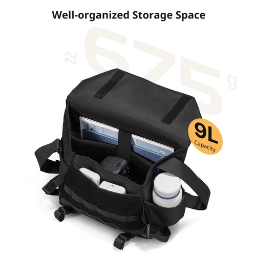 Imagen 2 del producto Ulanzi BC08 bolso bandolera de 9L de capacidad, bolso Universal a prueba de salpicaduras, bolso cruzado de fotografía para cámara DSLR, organizador de viaje al aire libre