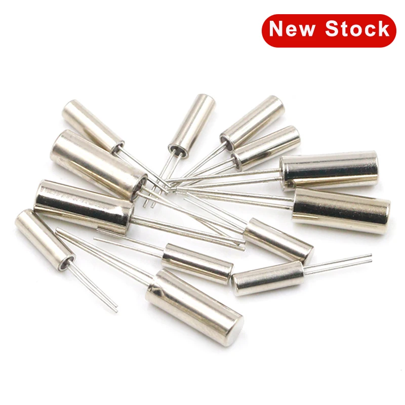 100pcs 24MHz 24.000 MHZ Frequency Resonator Oscillator Quartz Crystal Cylender 2*6mm