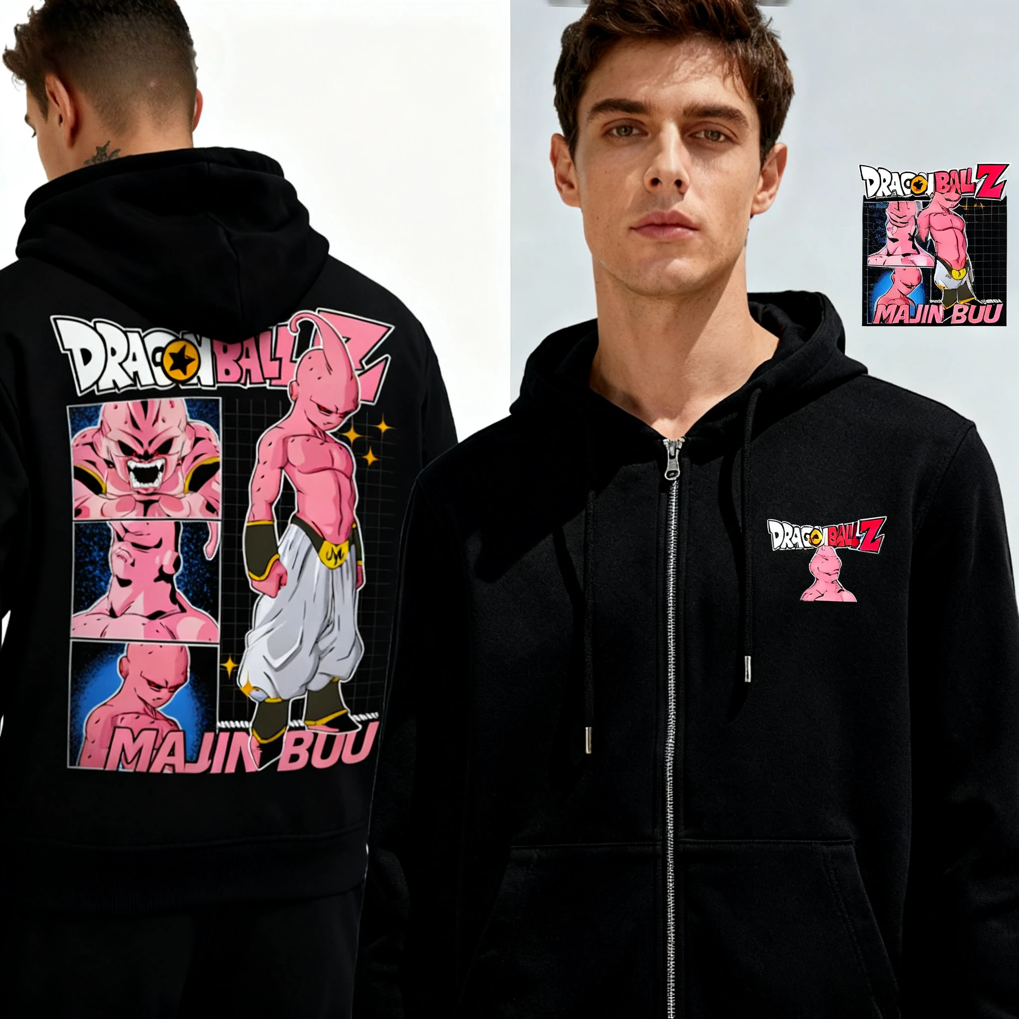 

Толстовка унисекс Bandai Dragon Ball с карманами на молнии, ветрозащитная термокуртка для уличной одежды, снаряжения для походов и кемпинга