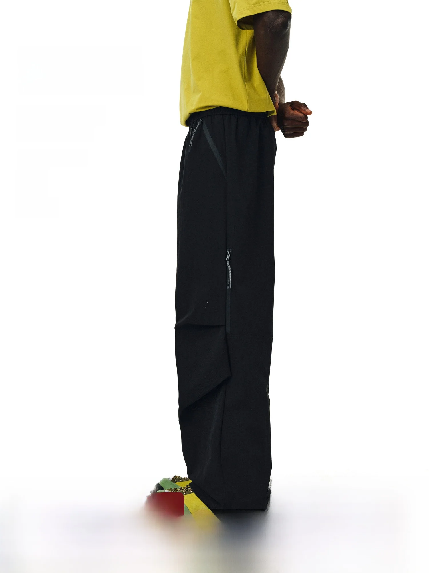 FPA Outdoor Lightweight Windproof Waterproof Zipper Long Pants Loose Sports Casual Trousers Nylon Spandex Workwear Trousers