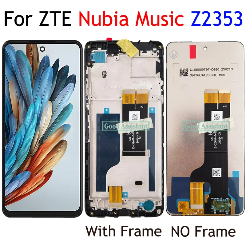 6.6 Inch Black For ZTE Nubia Music Z2353 LCD Display Touch Screen