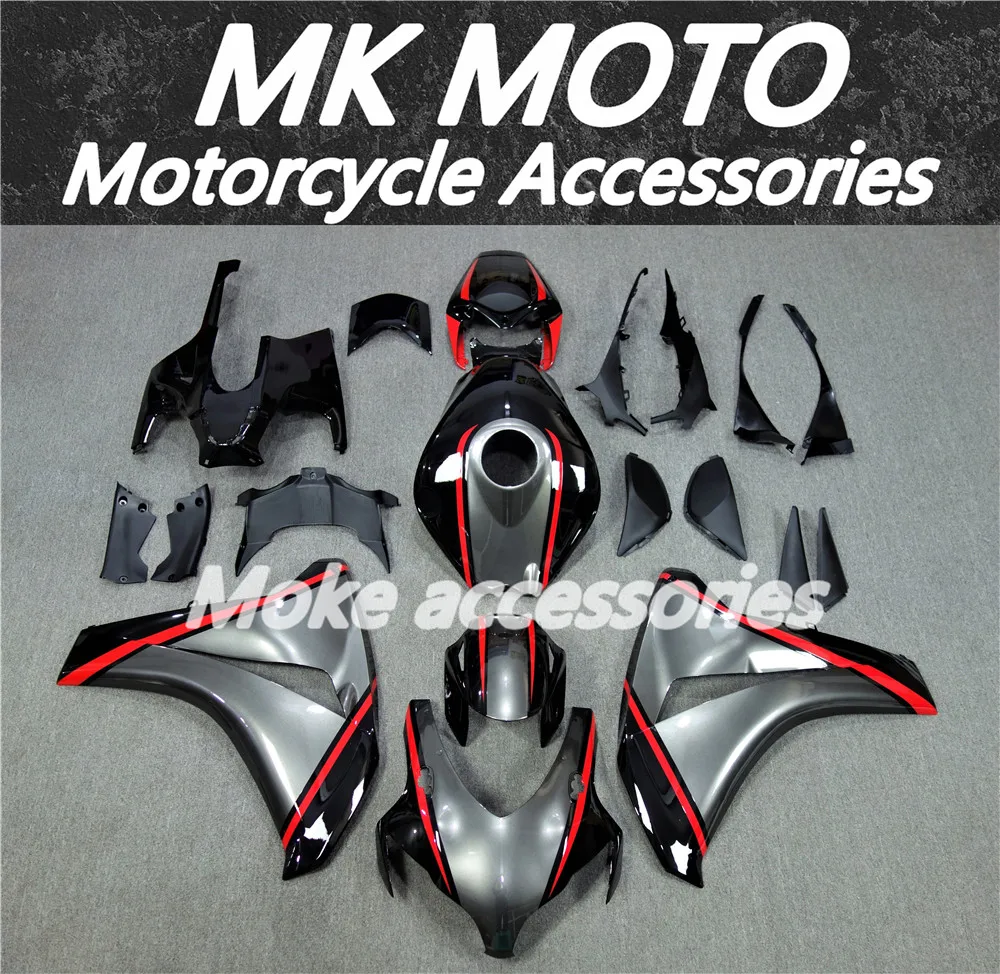 

Moke moto Motorcycle Fairings Kit Fit For Cbr1000rr 2008 2009 2010 2011 Bodywork Set ABS Injection New Black Silver gray Red