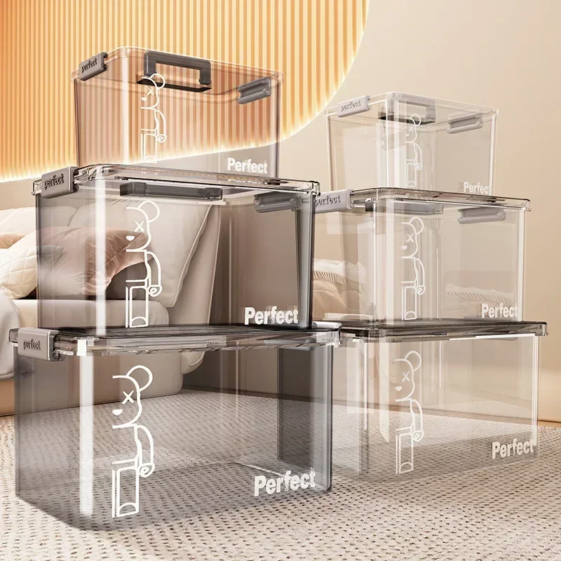 Plastic Organizer Box Portable Medicine Storage Large-capacity Organizers Transparent Boxes Home Organization Storage Containers