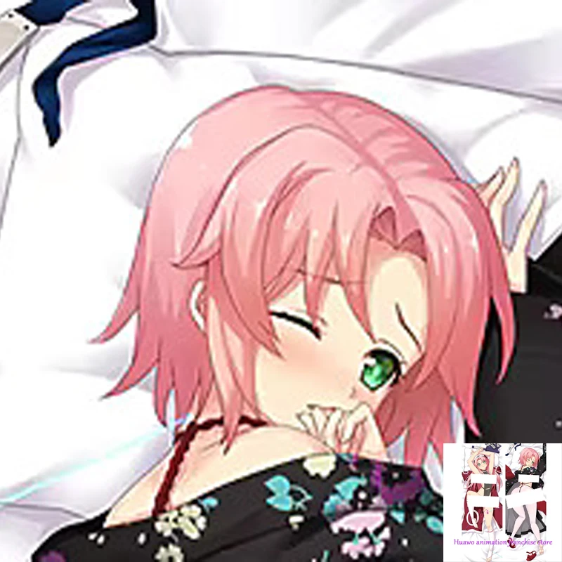 

Anime Dakimakura Pillow Haruno Sakura 2-Side Print Pillowcase Hugging Body Cushion Cover Otaku Waifuristmas Decoration 2023