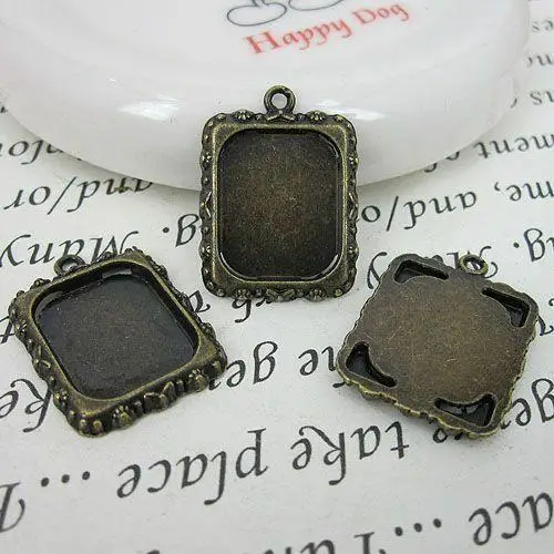 10 шт. 20x1 7 мм фоторамка с подвеской G473