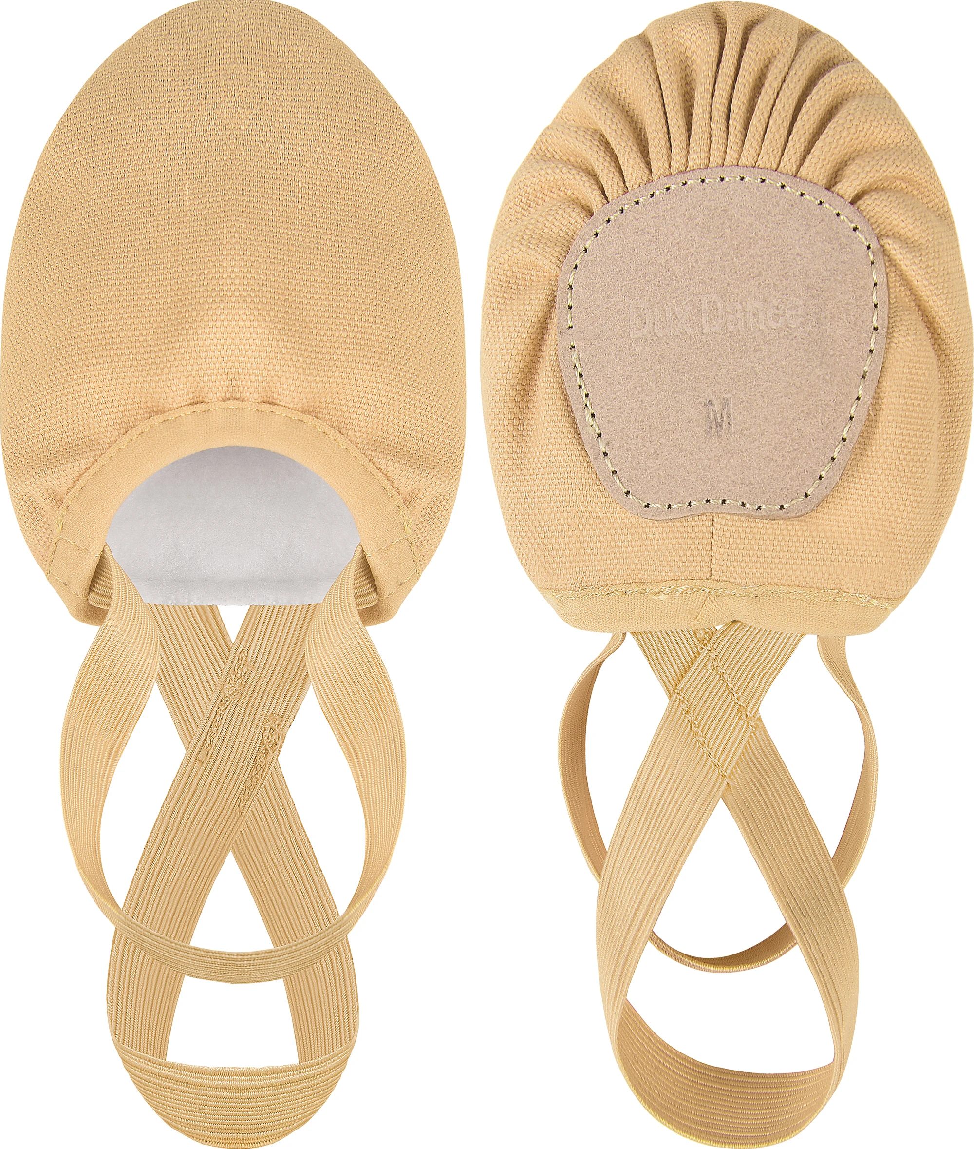 Zapatos de lona elásticos para mujer, suelas de media danza, pirueta, zapatos de danza contemporánea, zapatos de Ballet lírico