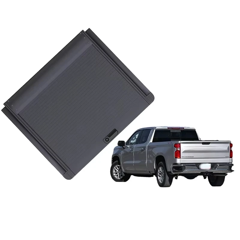 

GrandTec 6.6ft Hard Retractable Manual Tonneau Access Pickup Truck Bed Cover for Silverado Sierra Long Warranty