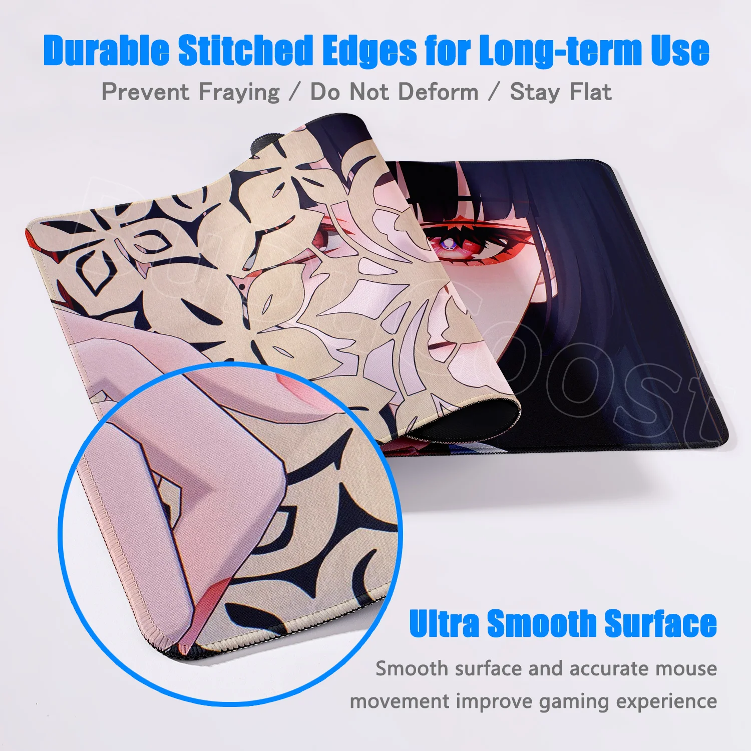 かわいいPC Wuthering Waves Chisa 大型マウスパッド ゲームプレーヤー キーボードパッド Eスポーツ オフィス かわいいデスクマット フロアマット アニメマウスパッド