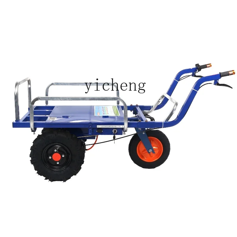 

ZK electric chicken bus agricultural three-wheel four-wheel hand push household truck climbing transport trolley