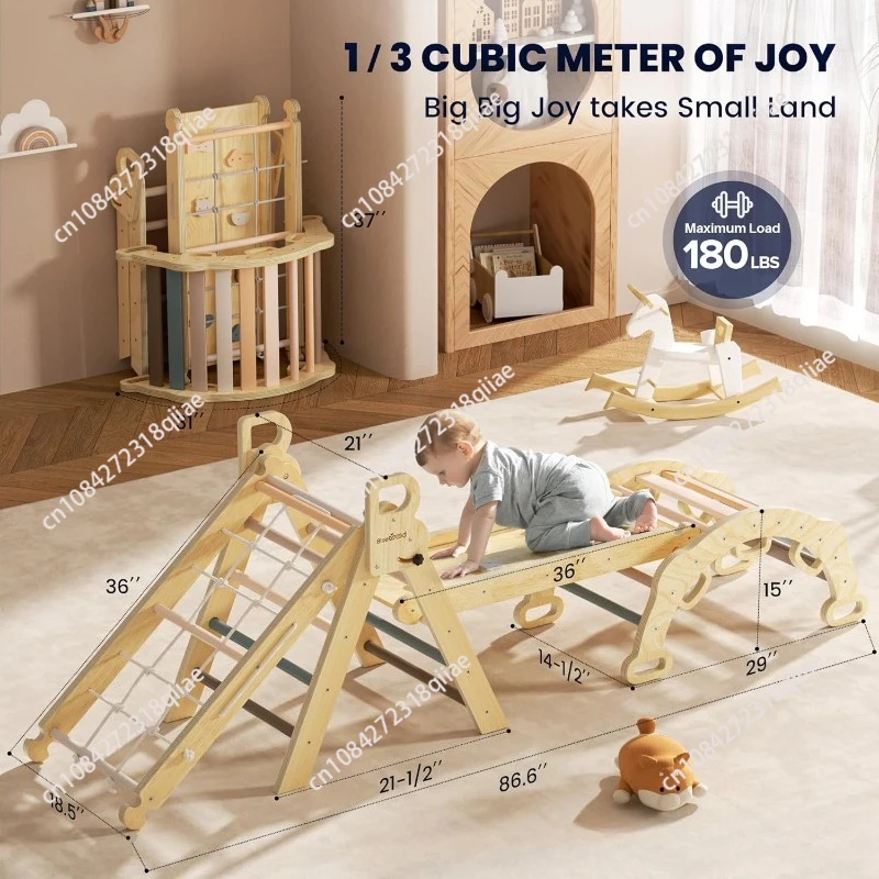 Triangle Mountaineering Set Toddler Toys Indoor Baby Jungle Gym Montessori Kids Climber Playground