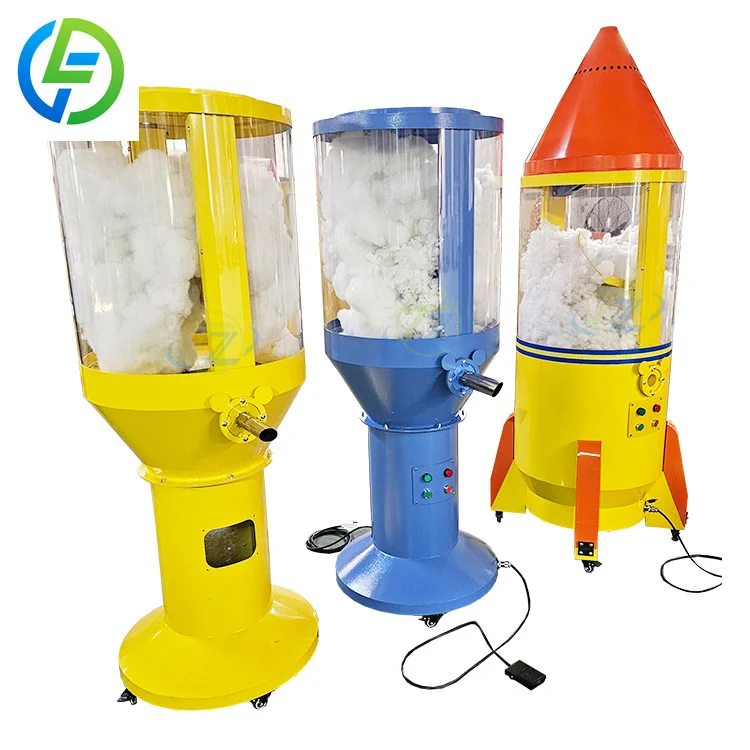 Party Shopping Mall's Automatic Toy Plush Doll Stuffing Machine 220V 1 Year Warranty New Used Condition Motor Pump