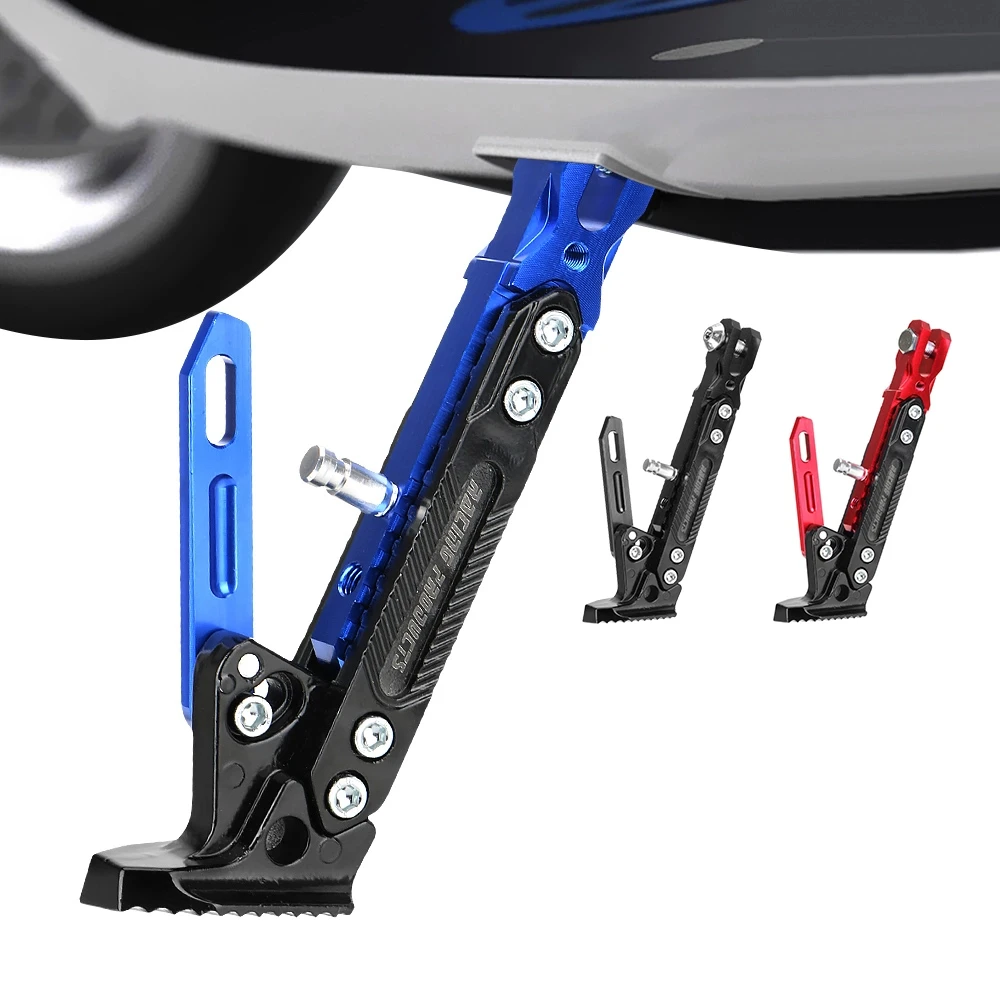 

Motorcycle Accessories Foot Side Stand for Electric Motorbike Adjustable Kickstand Kick Stand Parking Bracket Motorcycle CNC