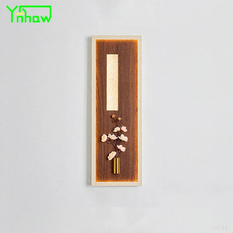 

Creative Song Dynasty Decorative Painting Wall Lamp LED New Chinese Living Room Accent Wall Entryway Hallway Art Lighting