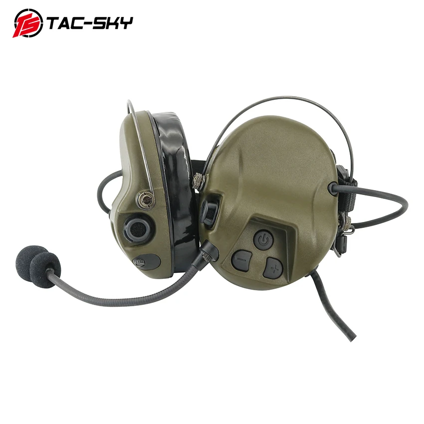 TS TAC-SKY Tactical Hearing Protection Noise-Reducing Pickup Tactical Digital Chip DSP H302 Modular Headset
