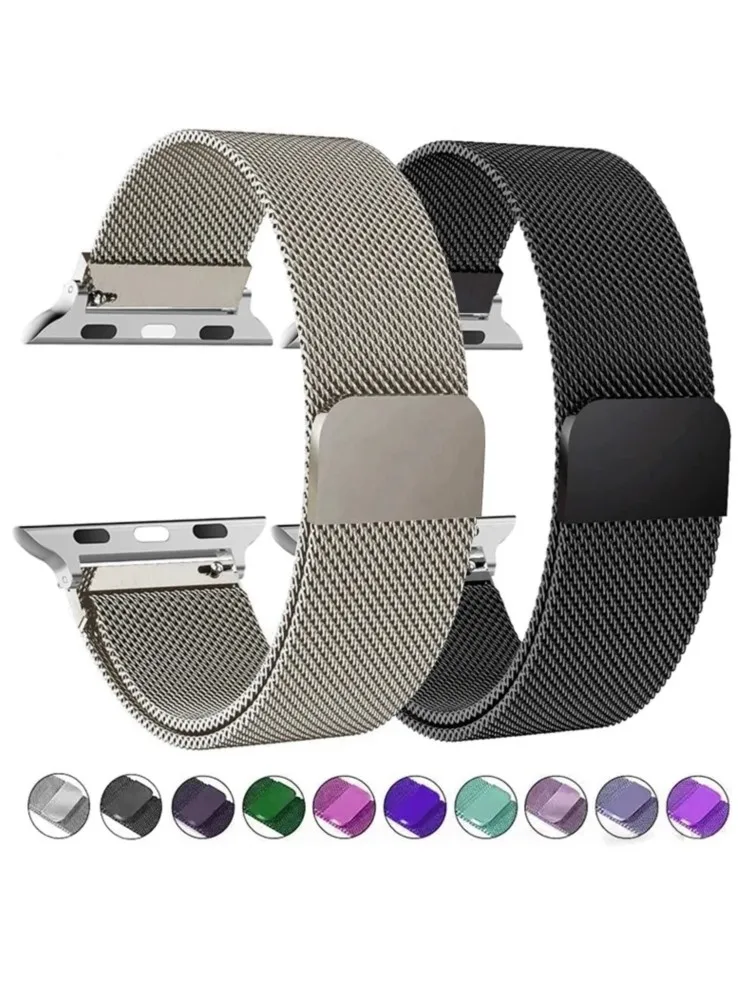 Milanese-Armband für Apple Watch 44mm 40mm 45mm 49mm 41 42 44 46 mm Armband Correa iwatch Serie 12 11 10 9 SE 8 Ultra3 4 2