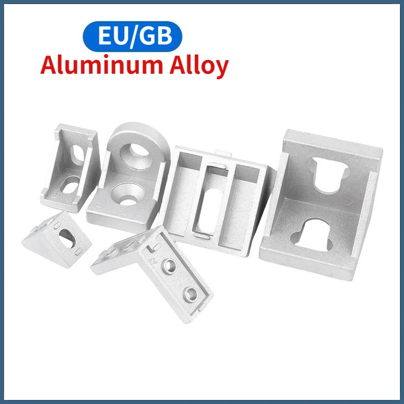 Steering Angle Corner Bracket Fastener L Type Fittings Connector Connection Joint for 20/30/40/45/80/90 Series Aluminum Profiles