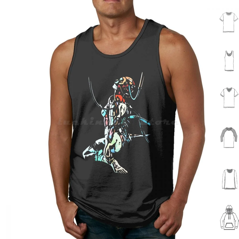 Camisetas sin mangas con estampado de Ghost In The Shell, de algodón, Ghost In The Shell, Anime, Manga, Ghost Shell, Japón, Gits, película japonesa