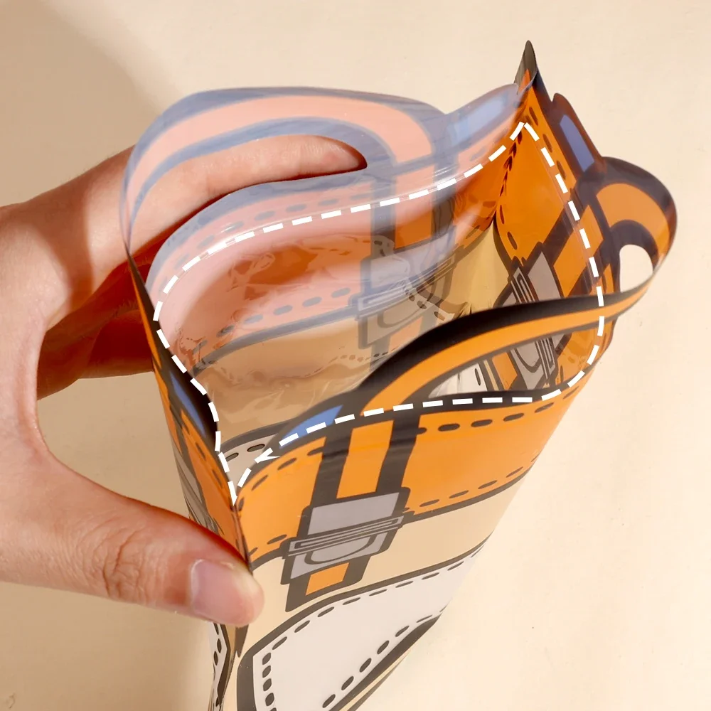 60-1Pcs Creative Gifts Packaging Bags Cartoon Backpack Shape Candy Snack Self-lock Bags For Kids Birthday Party Decors Gifts Bag