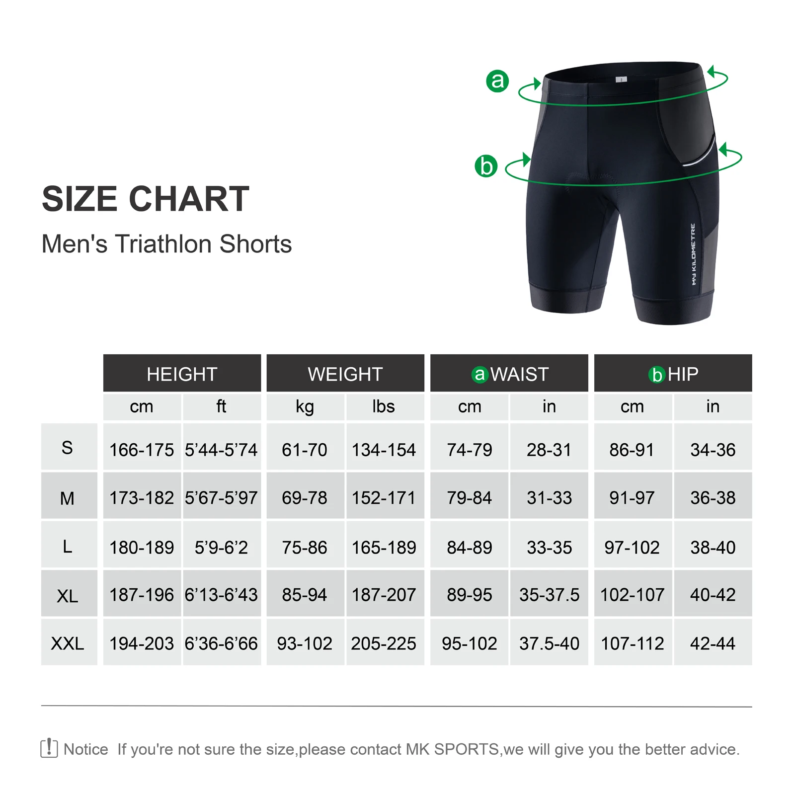 3-in-1-Triathlon-Shorts für Herren, schnell trocknend, gepolstert, zum Radfahren, Laufen, Schwimmen, Tri-Shorts, atmungsaktiv, Kompression, Schwimmen, Radfahren, Laufen, MY KILOMETRE – Detail 2