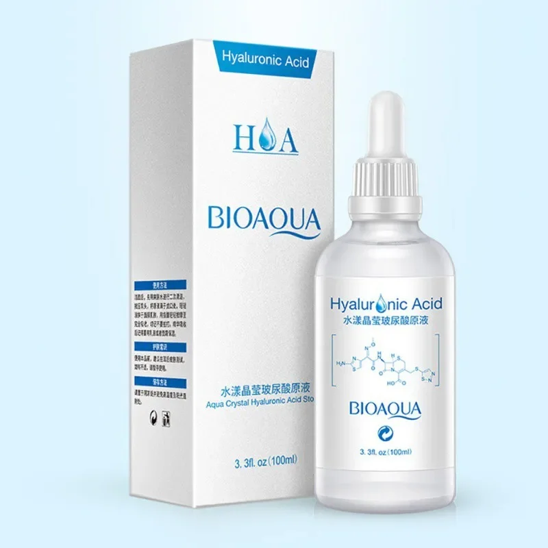 BIOAQUA 100ml Hyaluronic Acid Moisturizing Day Creams Essence Face Cleanser Moisturizing and Smoothing Restoring Oil Balance