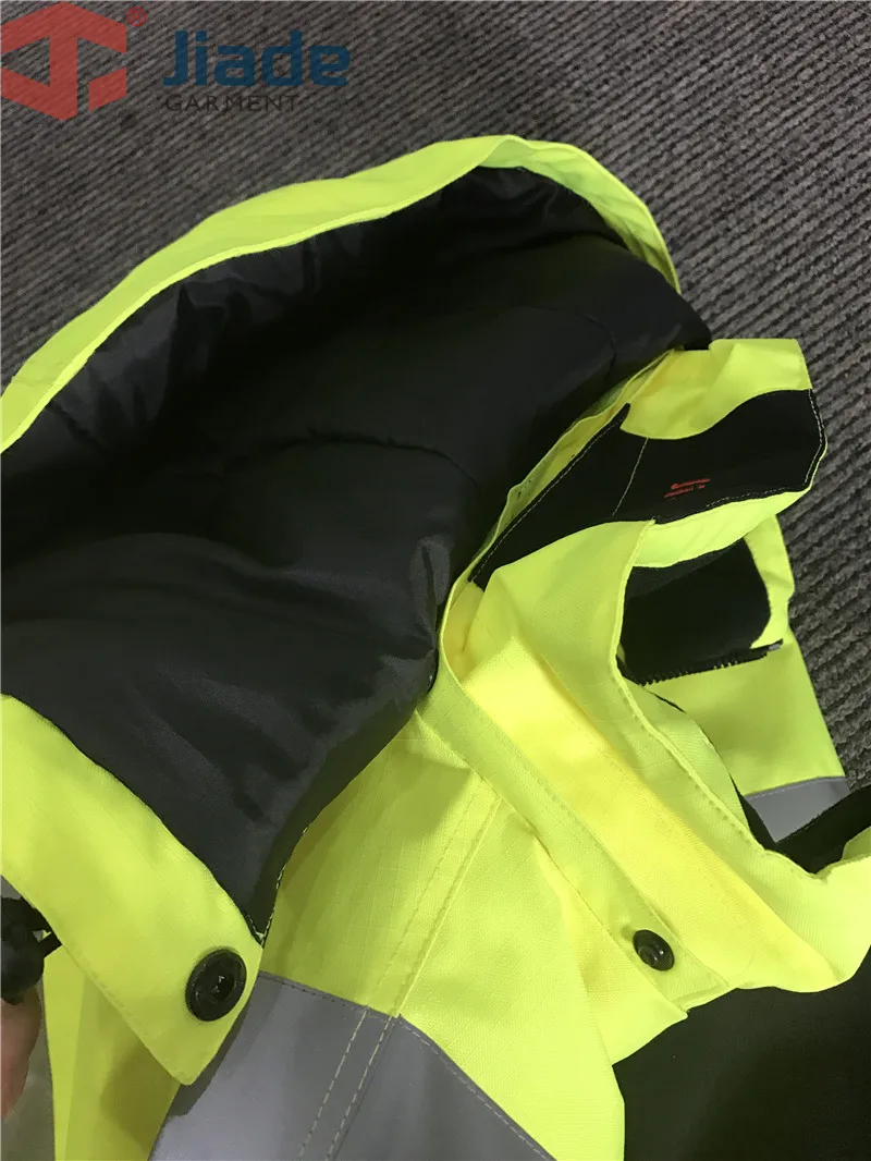 Men\'s Work Wear Winter Jacket Reflective High Visibility WinterJacket EN471/ANSI WindproofWaterproof Winter Jacket