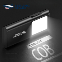 New SMILING SHARK TIP065 Mini Rechargeable Worklight COB Floodlight Pocket Flashlight with Clip Design Outdoor Camping Lamp Tool