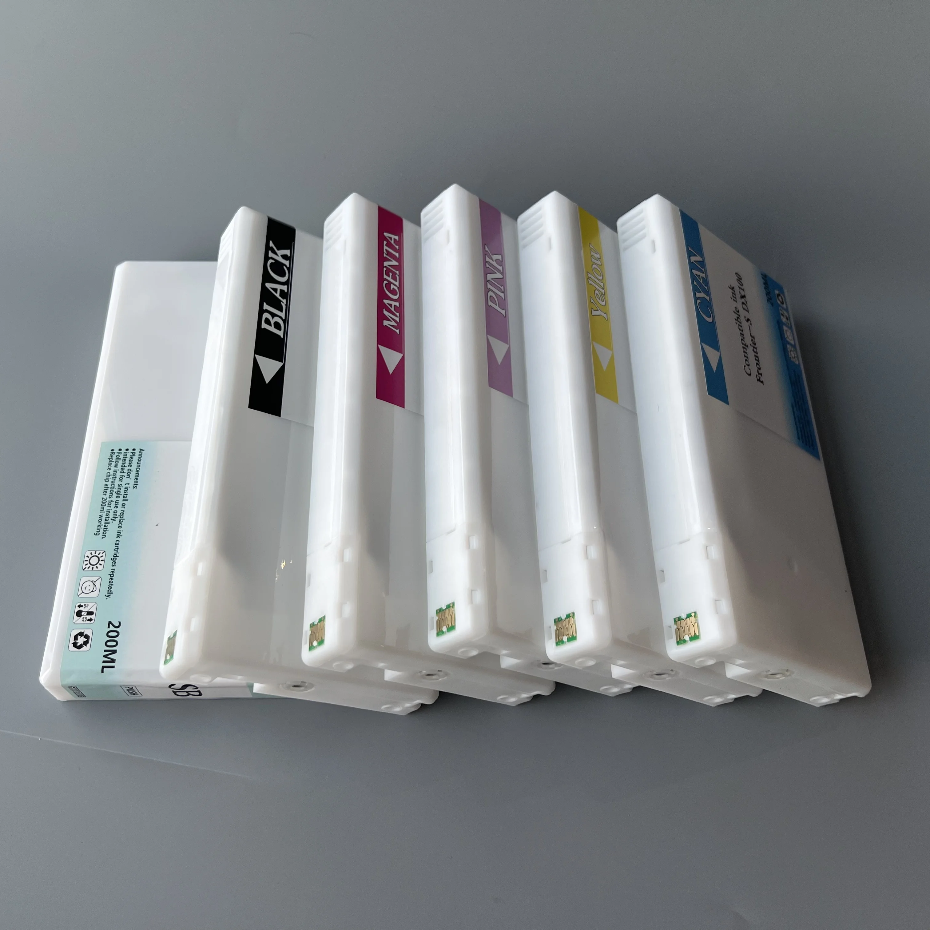 (6pcs/lot) 200ML DX 100 DX-100 Ink Cartridge Dye-based Ink For Fuji Frontier-S DX100 Printer T7811 T7812 T7813 T7814 T7816