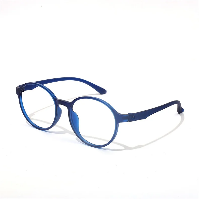 Herren TR90 Flexible Transparente Brillengestell Ultraleicht Mode Retro Runde Optische Brillen Damen 66016 – Detail 11