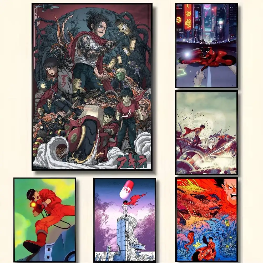 Classic Hot Anime Movie A-Akira Manga Posters High Quality S
