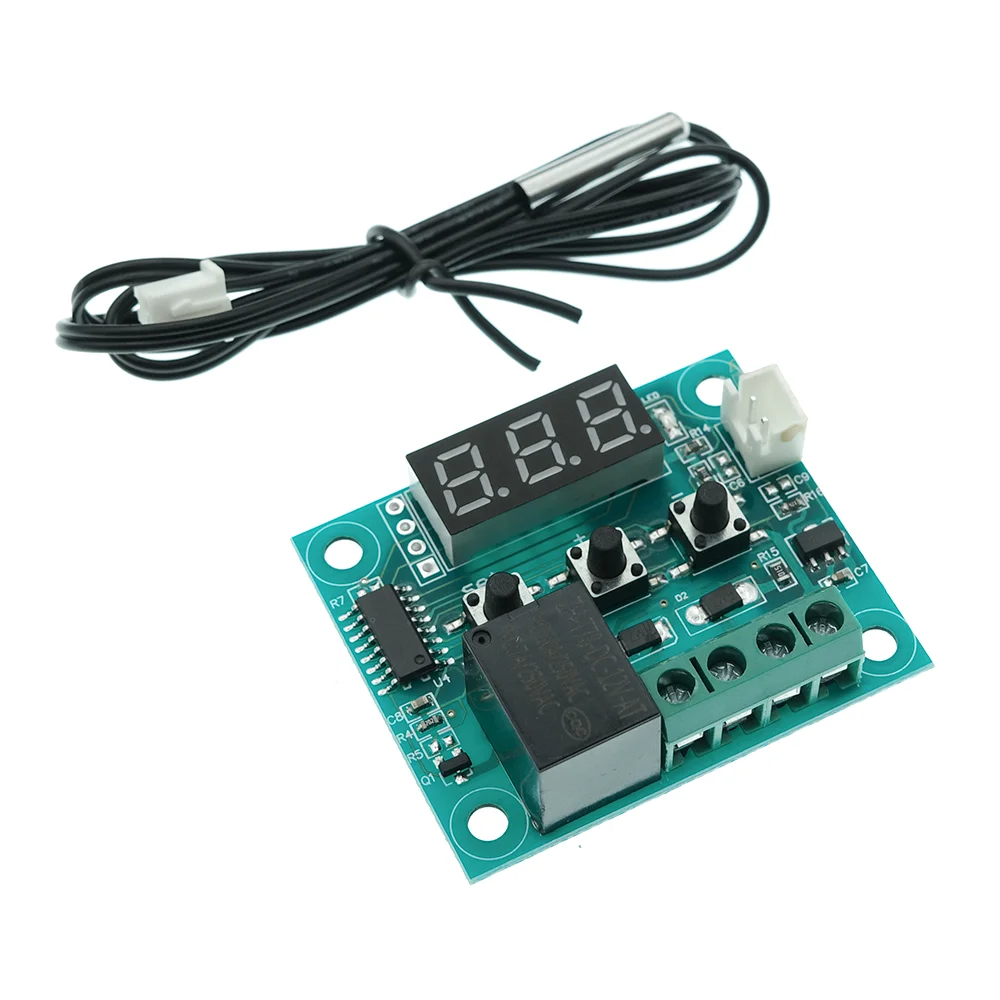 W1209 DC 12V Heat Cool Digital Thermostat Temperature Controller Miniature Thermostat Temperature Control Switch Panel