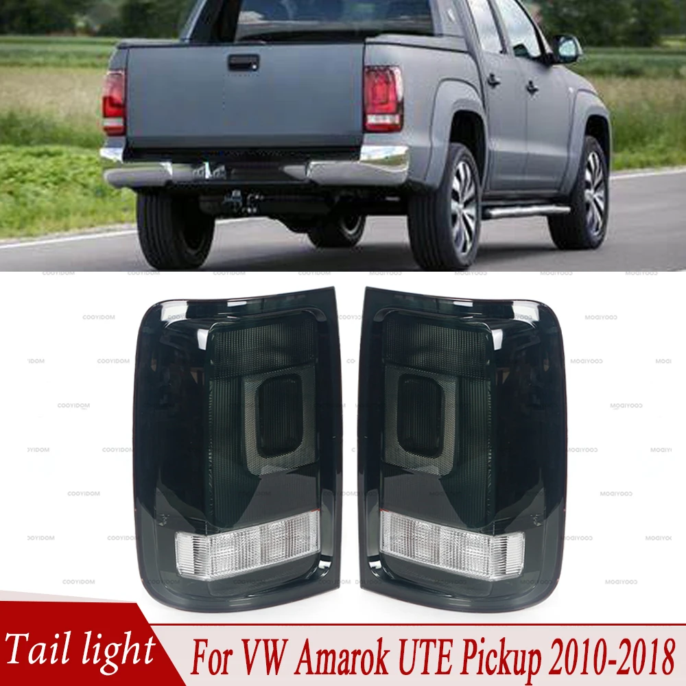 

For VW Volkswagen Amarok UTE Pickup 2010-2014 2015 2016 2017 2018 Rear Tail Light Signal Light Assembly Brake Lamp Black Shell