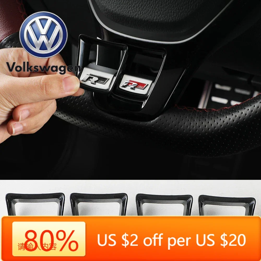 

Горячие эмблемы на руль автомобиля с логотипом, наклейка, наклейки для Volkswagen VW Jetta Touran POLO Golf MK4 MK5 MK7 Tiguan Passat TSI