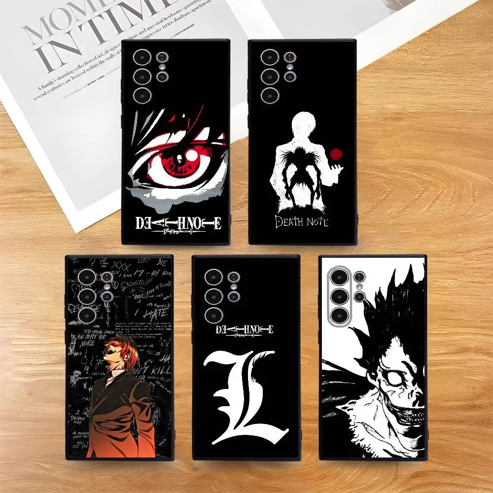 

Anime D-Death Note Phone Case for Phone S series s21 s22 s23 s24 s25 FE Plus Ultra TPU Soft to Skin-friendly case