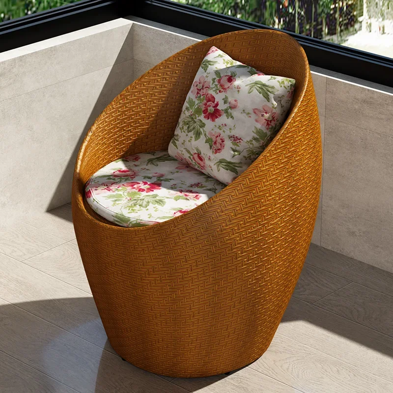 Vine chair, elderly chair, home back chair, balcony, leisure, outdoor courtyard, woven small chair