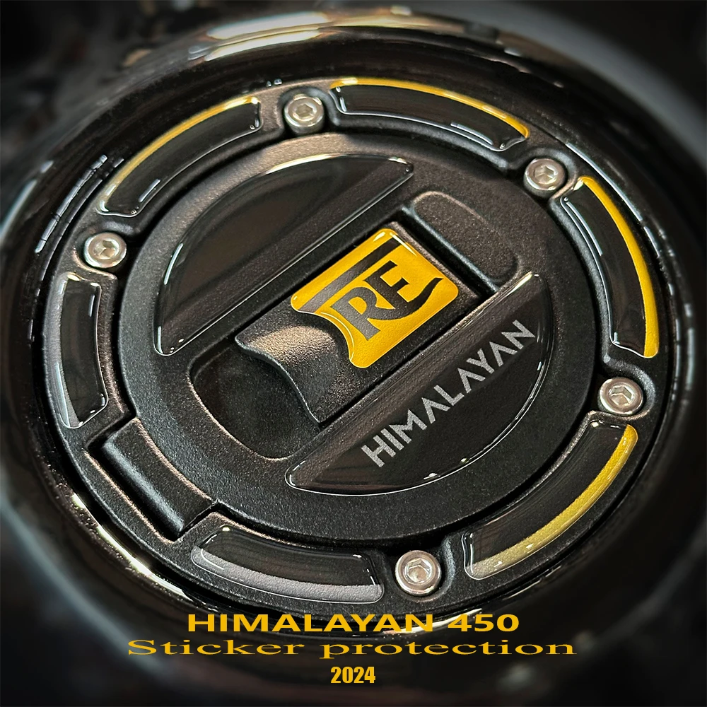 

Наклейки на бак мотоцикла, защитный комплект, водонепроницаемая наклейка для Himalayan 450 Hanle, черная 3D защитная наклейка из эпоксидной смолы
