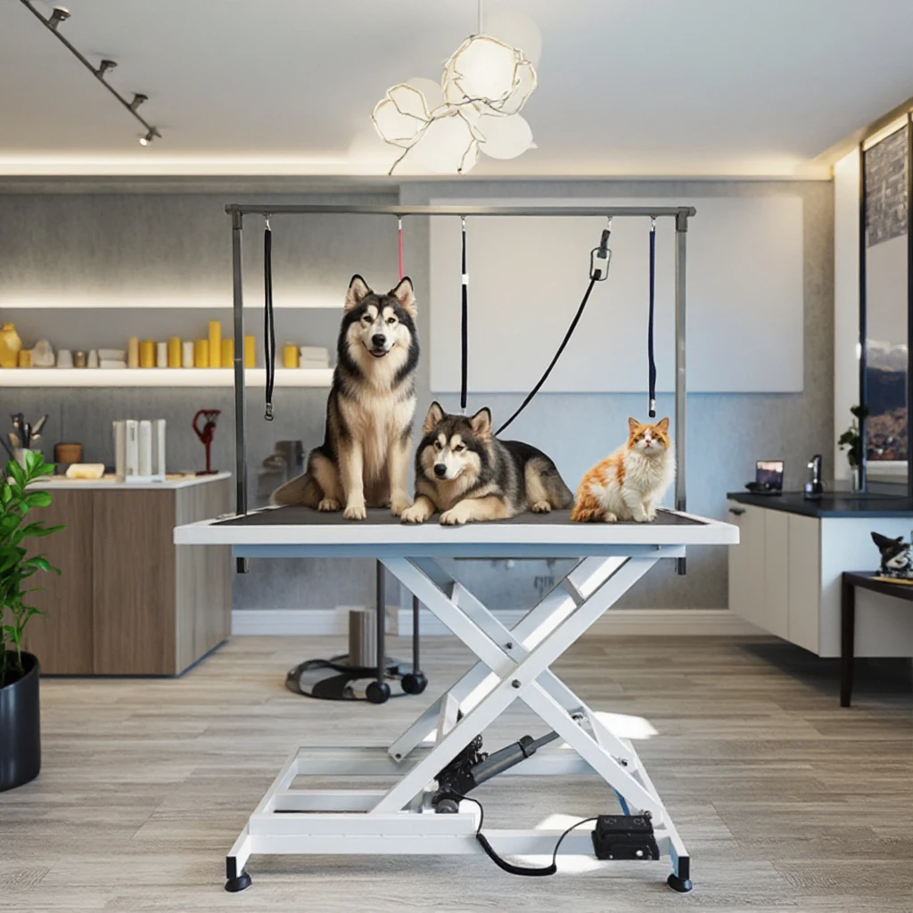 Foldable Electric Adjustable Pet Surgery Table - Medical Grade, Professional Use For Pet Hospitals & Grooming Clinics