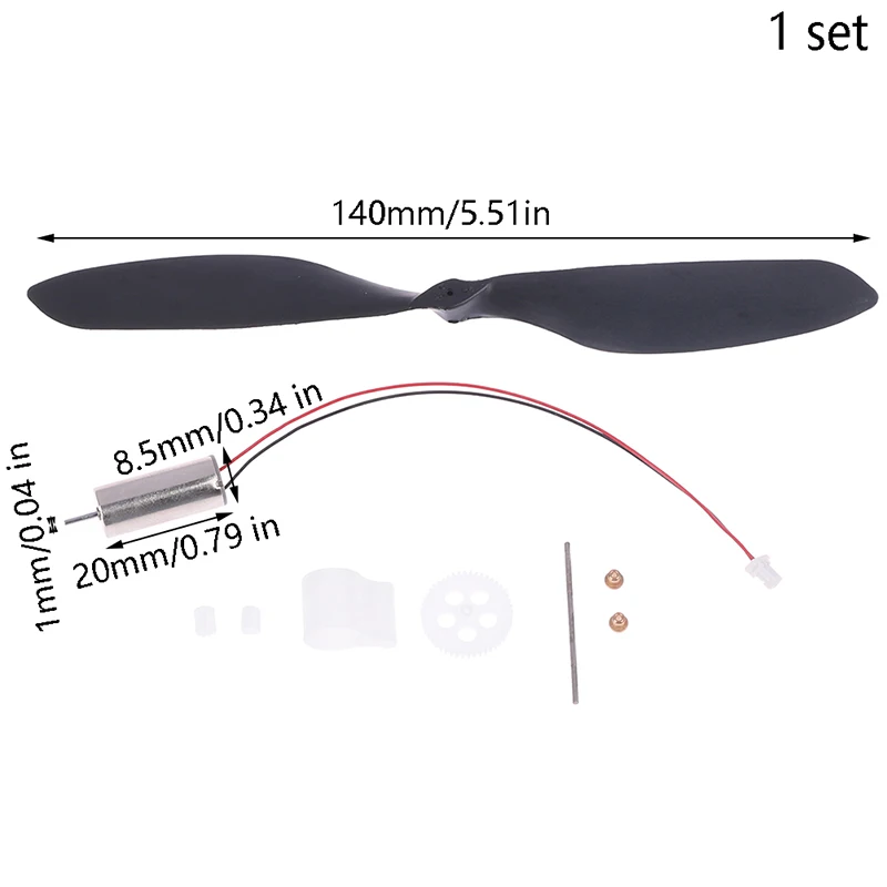 1 zestaw 3.7V Model samolotu Micro 8520 bezrdzeniowy silnik DC śmigła przekładnia skrzynia redukcyjna DIY helikopter UAV RC Drone