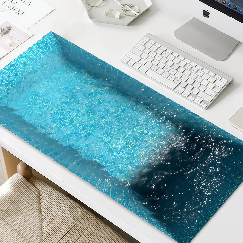 Mouse Pad MousePad Non-slip Lockedge Office Student Swimming Gaming Thickened Water Pool Large Writing Pad Cushion