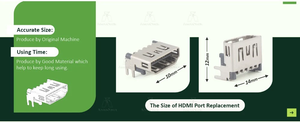 HDMI-Anschluss für Xbox Series S Premium Ersatz-Reparaturteil HDMI-Schnittstellenanschlussbuchse Xbox Series S Konsolenzubehör – Detail 4