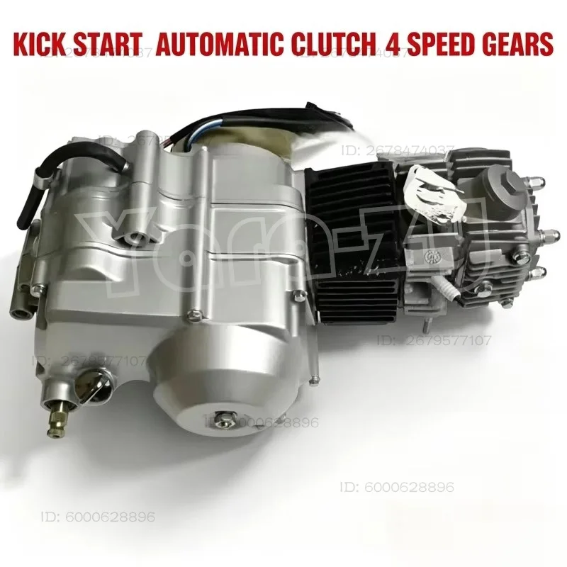 Complete Engine Assembly for 70cc 110cc 125cc Motorcycle Tricycle Manual Automatic Clutch Motor