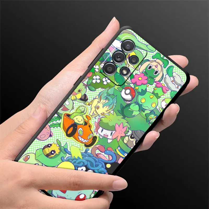 Case For Samsung Galaxy A52 A53 A54 A12 A13 A51 A14 A23 A24 A34 A71 A22 A32 A15 A41 A25 A31 Phone Cover Pokemon Bulbasaur Cute