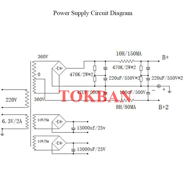 Tokban 6F3 211 Tube Amplifier Diy Kit 12w*2 High Power Low Distortion Single-Ended Class A Amp Combo HIFI Amplifier Audio