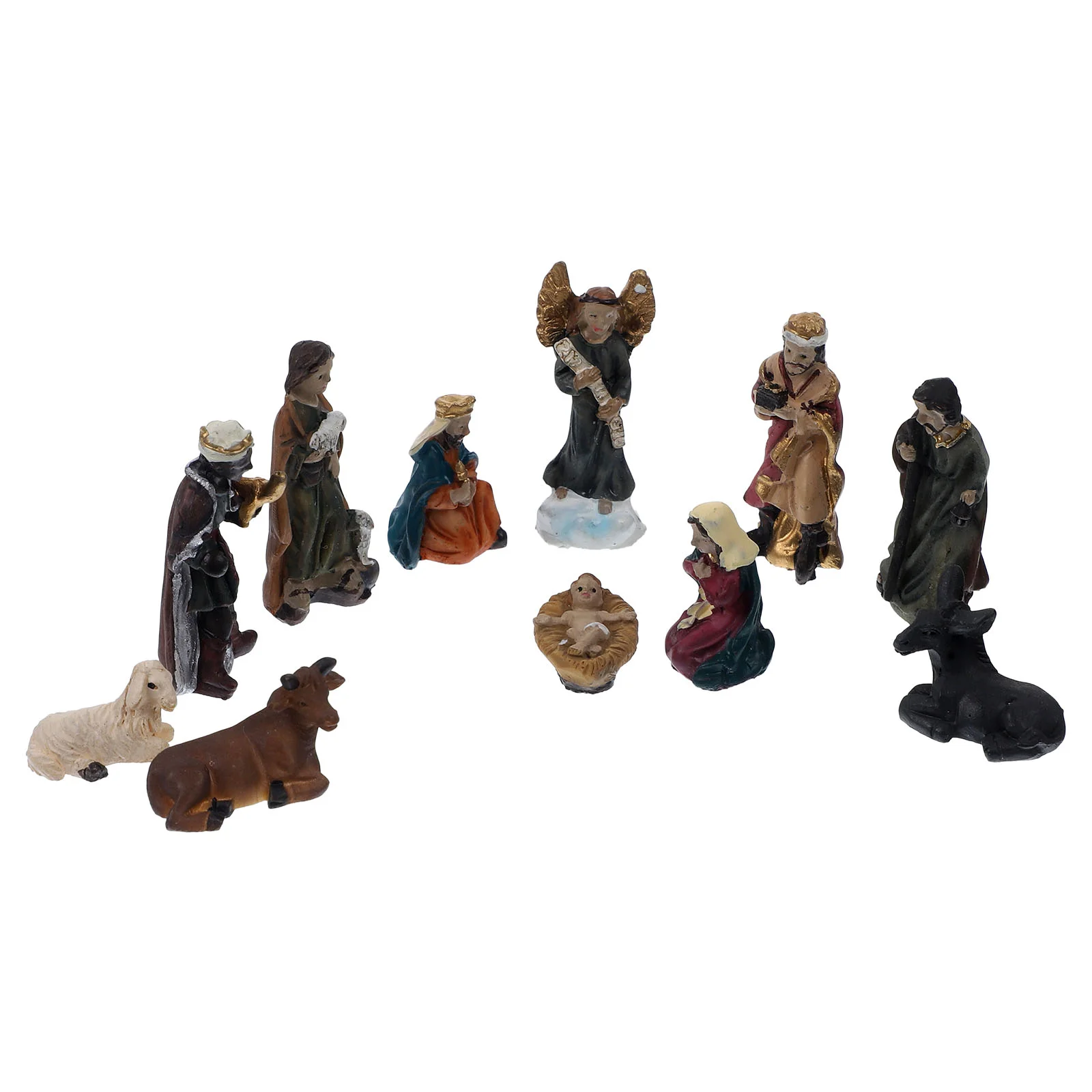 

Nativity Ornaments Family Decorations Adornment for Home Shop Resin Religious Gift Unique