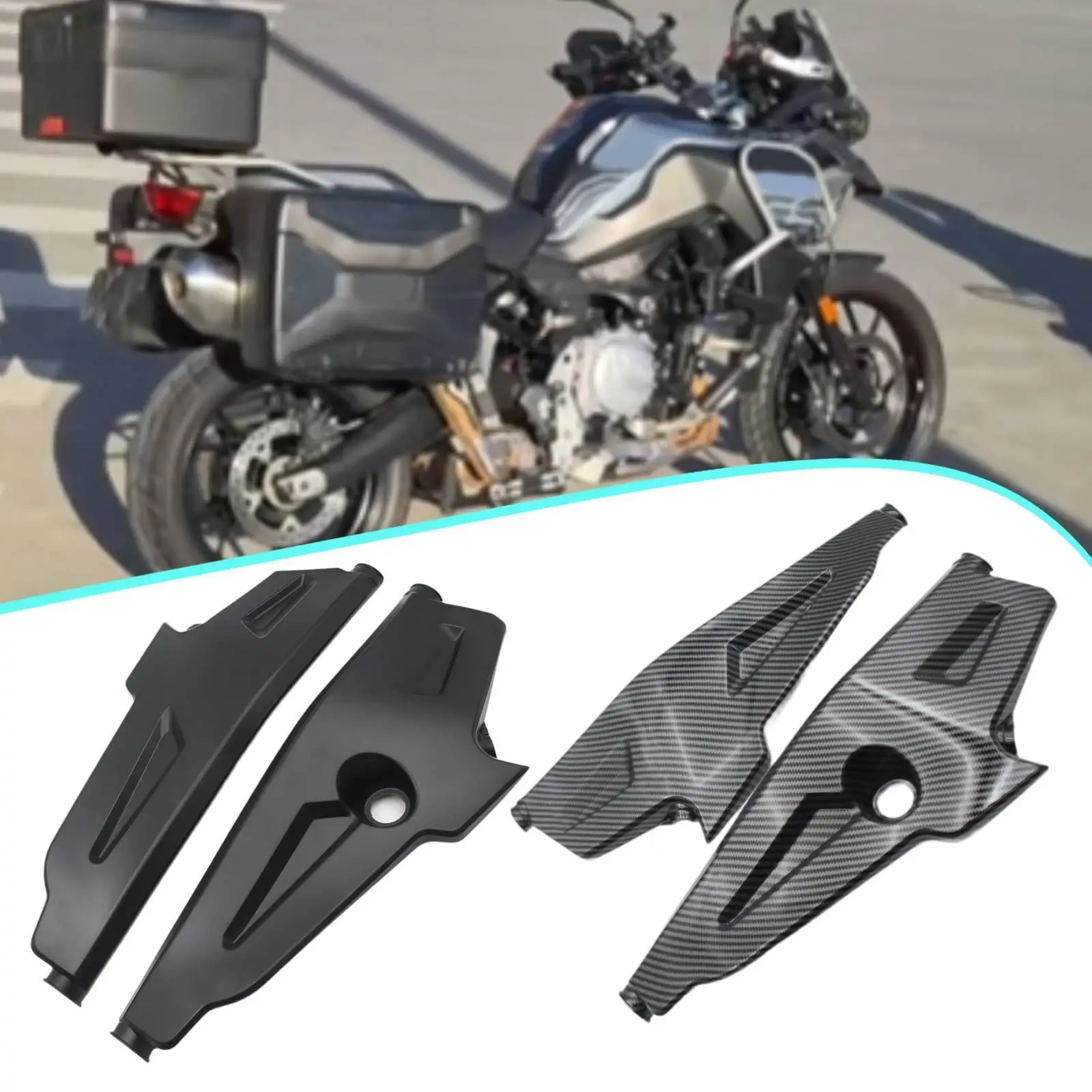 Paire de pièces de carénage latéral en plastique de remplacement pour moto BMW F850GS 2018-2023, protection contre les éclaboussures, amélioration