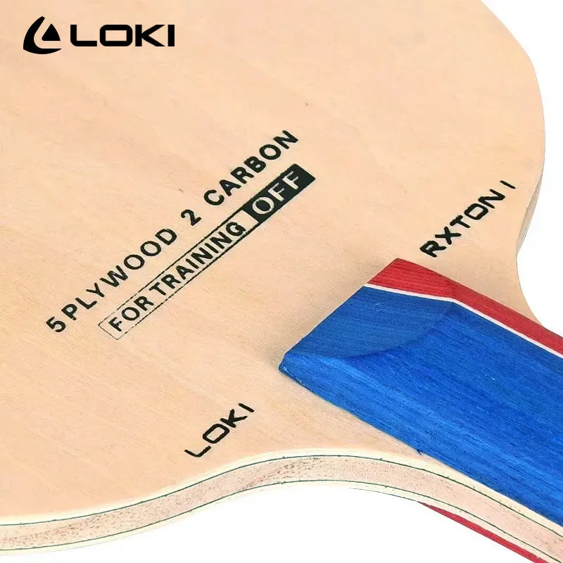 LOKI RXTON 1 hoja de tenis de mesa 5 madera 2 hoja de Ping Pong de carbono ofensiva de 7 capas para entrenamiento